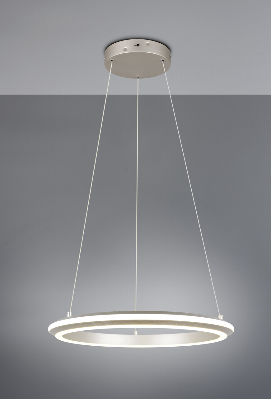 Lustra Amador, TRIO, 45x150 cm, 34W, 1x SMD, metal, nichel mat - imagine 7